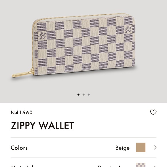 - Louis Vuitton Damien Azur Zippy Wallet - Picture 2 of 9